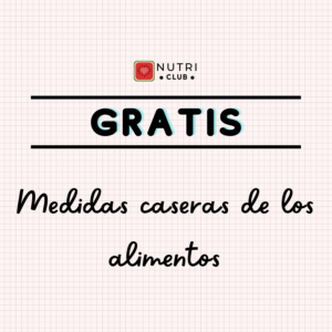 medida casera de los alimentos