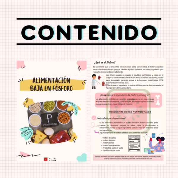 pauta alimentación baja en fósforo