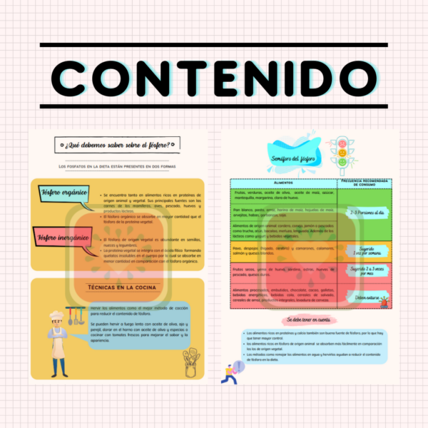 pauta alimentación baja en fósforo