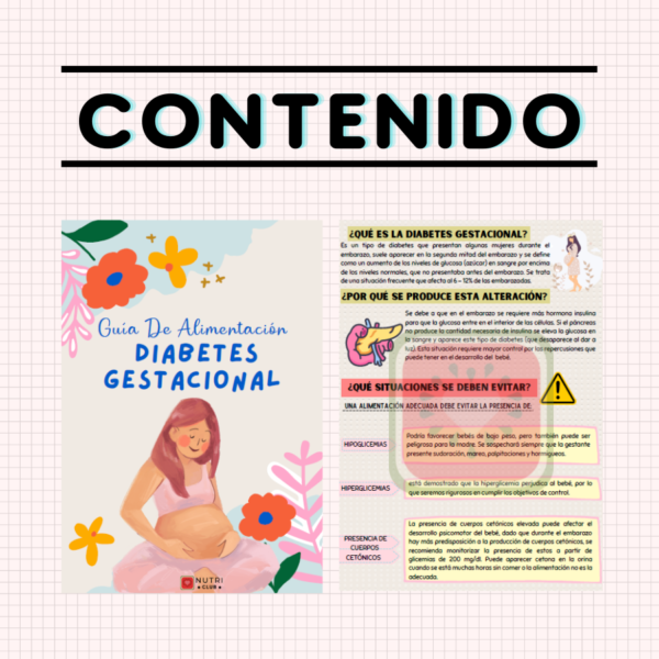 guía de alimentación diabetes gestacional