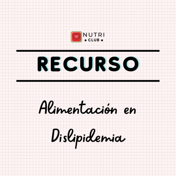 pauta de alimentación dislipidemias