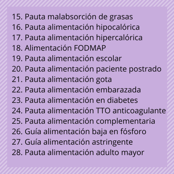 Material educativo nutrición