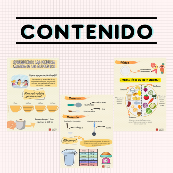 medidas casera de los alimentos nutriclub