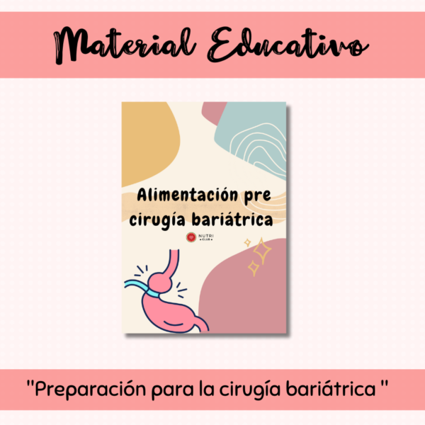 alimentación para preparación de cirugía bariátrica